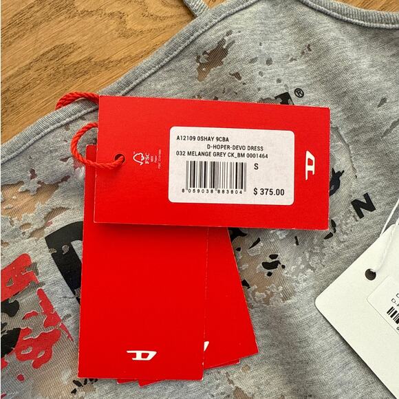 Diesel - D-Hoper-Devo Midi Dress in Gray - Picture 4 of 6